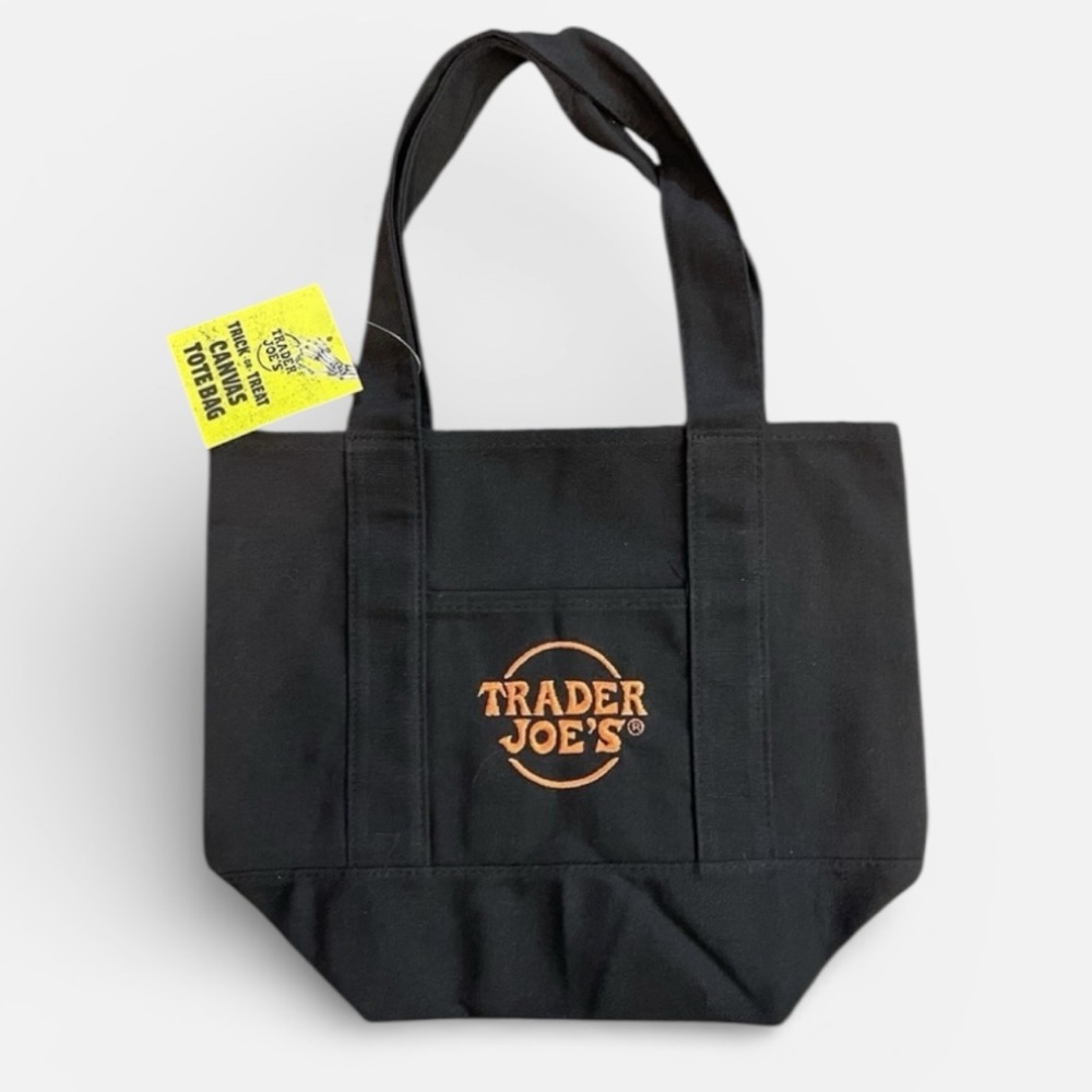 Trader Joe's Black Mini Tote, NWT